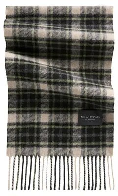 Produktbild von Marc O'Polo Schal Woven Scarf Dark Green / Multi mehrfarbig