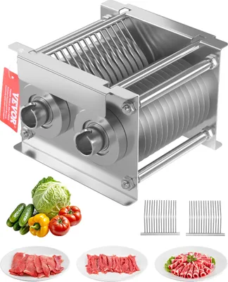 Obrázok produktu pre VEVOR 86 mm nože pre komerčné krájače mäsa, sada nožov pre krájač mäsa SJY-DQ90, nerezová oceľ (hrúbka rezu 7 mm) na mäso bez kostí