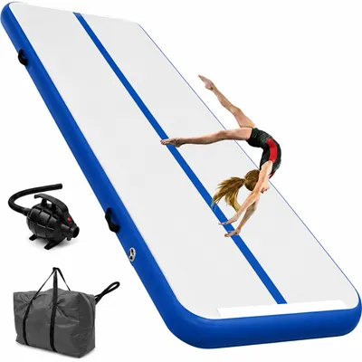 Productafbeelding van Gymnastiekmat, acrobatiekmat, luchtkussen, opblaasbaar matras, pomp, 4 meter