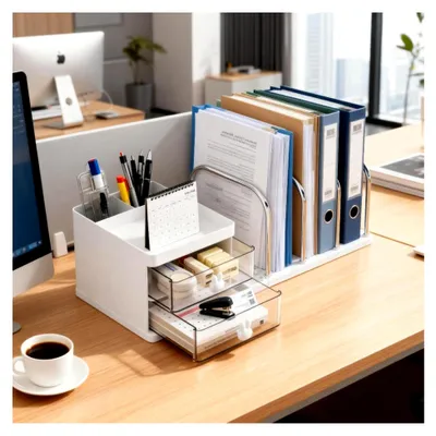 Produktbild von Multifunktionaler Schreibtisch Organizer mit Stiftehalter für Bürobedarf