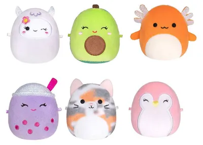 Image de Squishmallows, peluches Micromallows, 6 cm - lot de 3.