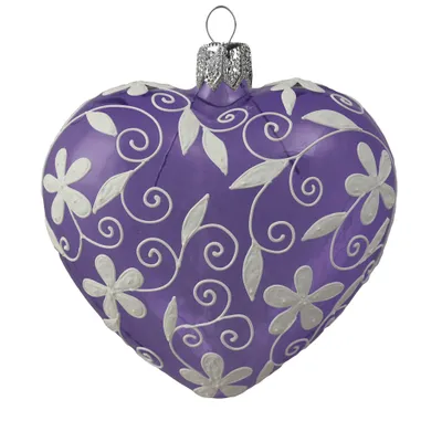 Produktbild von Romantisches violettes Herz mit weißem Nachbildung