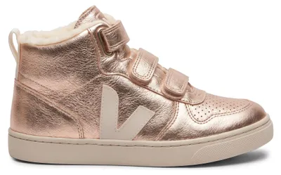 Produktbild von Veja V-10 Mid Leather Platinum White – High Top Sneaker Kinder