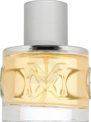 A close-up studio shot of a perfume bottle.