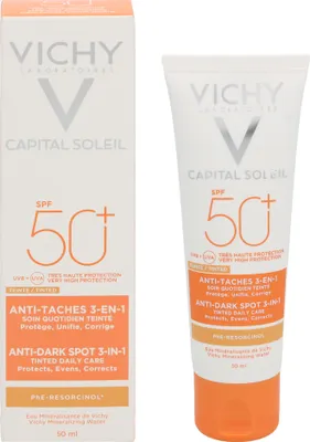Produktbild von Vichy 3337875419802, Sunscreen cream, Gesicht, 50 ml, Röhre, Anti-Mitesser, Glättend, Empflindliche Haut