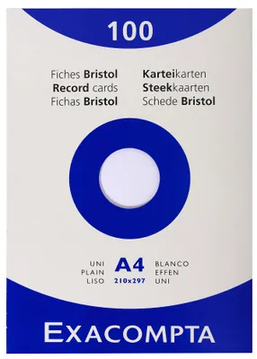 Produktbild von Brause Exacom Cards A4 Blank White