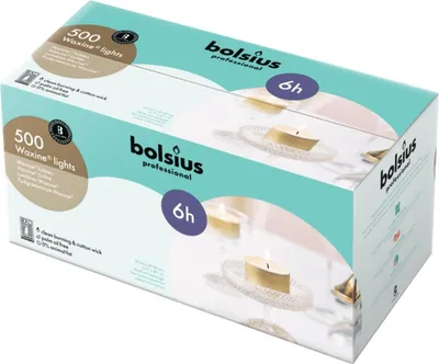 Obrázok produktu pre Bolsius Sviečka do svietnika 16/38 Biela (500 ks)