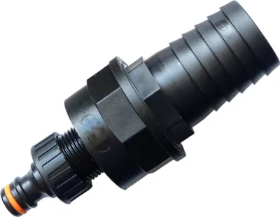 Produktbild von stabiler Schlauchadapter Schlauchverbinder kompatibel Gardena Stecksystem auf 38 mm Poolschlauch