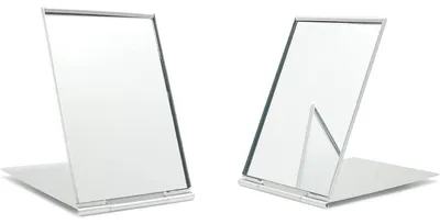 Produktbild von Taschenspiegel Klappbar Metall 2er Set 8,5x5cm