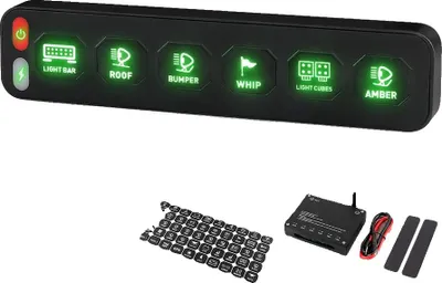 Produktbild von Hilfsschalterpaneel, Lichtstrahlwinkel, Schutzart, 6-Gang Wireless