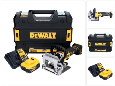 Produktbild von DeWalt DCW 682 P1T Akku Flachdübelfräse 18 V 102 x 20 mm Brushless + 1x Akku 5,0 Ah + Ladegerät + TSTAK