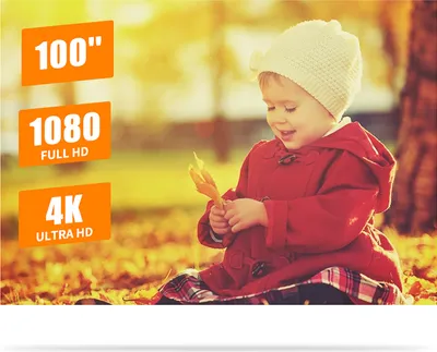 Obrázok produktu pre Prenosné 100-palcové kovové premietacie plátno Filmové plátno proti svetlu 16:9 3D 4K 1080P HD Skladacie premietacie plátno Jednoduché čistenie s upevňovacími popruhmi pre vnútornú a vonkajšiu zábavu v domácom kine