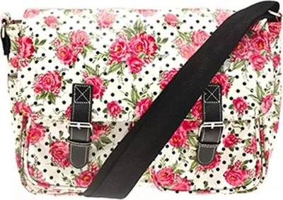 Produktbild von Lesser & Pavey Umhängetasche Schultertasche Satteltasche "Rosen"