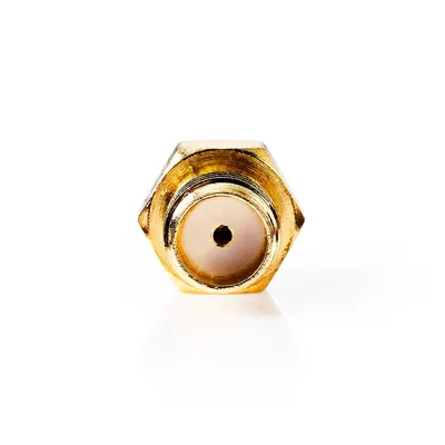 Produktbild von Nedis SMA Adapter - SMA-Buchse Reverse Polarity - SMA-Buchse - Vergoldet - 50 Ohm - Gerade - PVC - Gold - 2 Stück - Box