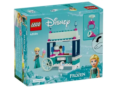 Produktbild von LEGO Disney Frozen Elsas Eisstand, Eiscreme-Spielzeug für Kinder mit Prinzessin Elsa-Puppe und Mini-Schneemann, Set zum Film Die Eiskönigin, spontanes Geschenk für Mädchen und Jungen ab 5 Jahren 43234