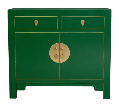 Image de Fine Asianliving Armoire chinoise Jade Vert - Collection Oritique L90xP40xH80cm Armoire chinoise Armoire chinoise de mariage Meubles asiatiques