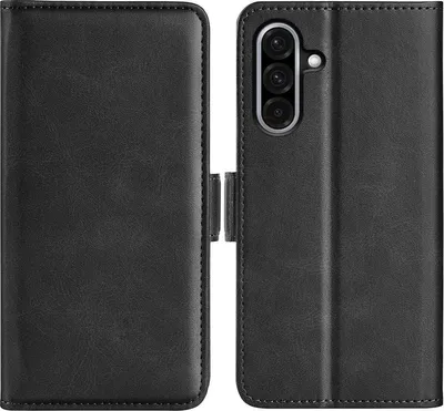 Produktbild von Mobigear Slim Magnet  Samsung Galaxy A36 Hülle Klapphülle Geldbörse - Schwarz