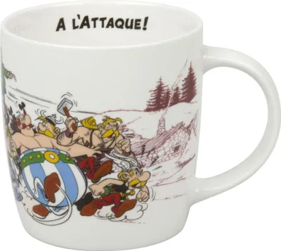 Immagine prodotto di Könitz Asterix A Lattaque Französisch Becher, Tasse, Kaffeetasse, Bone China, 400 ml, 11 7 275 2046