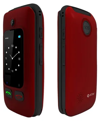 Zdjęcie produktu dla eSTAR Digni Flip, Klasyczny, Jedna karta SIM, 6,1 cm (2.4"), 0,08 MP, 1000 mAh, Czarny, Czerwony
