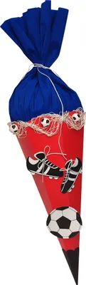 Produktbild von Schultüte Bastelset Fußball rot-blau von Prell