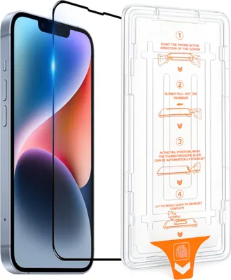 Obrázok produktu pre Ochranné sklo SnapFit pre Apple iPhone 14 s inštalačnou pomôckou 3D Premium H9 glass