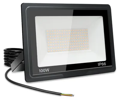 LED-Außenstrahler 100W, IP66, 3500K warmweiß, 5000 Lumen