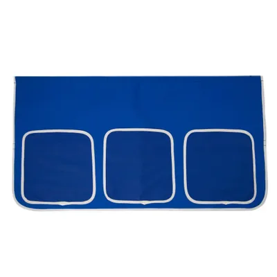 Produktbild von Homestyle4u Bettzubehör für Hochbetten Betttasche in Blau 100 % Baumwolle B x H 90 x 70 cm
