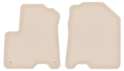 Produktbild von DURBAN Beige Velours-Fußmatten vorne für KIa eNiro/Niro EV Crossover (2016-)