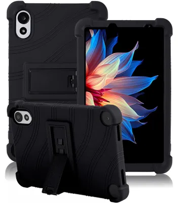 Obrázek produktu pro Tableta Pouzdro pro Blackview Zeno 1 8,0", nárazuvzdorné měkké silikonové ochranné pouzdro se stojánkem Černá