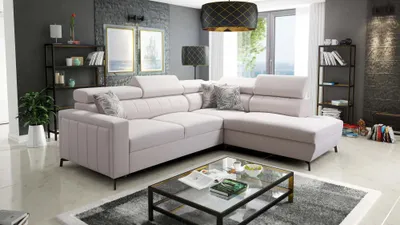Produktbild von L-förmiges Sofa Eckcouch BALTIC III MAXI Farbe wählbar TOP Qulaität
