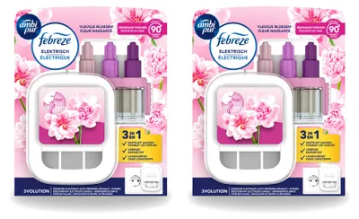 Productafbeelding van 2 x Ambi Pur 3volution Starterset - Bloemengeur - 20 ml - Voordeelverpakking - 2 stuks