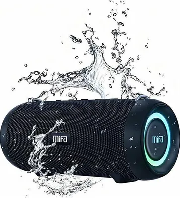 Zdjęcie produktu dla Mifa A90 – przenośny głośnik Bluetooth – mocny dźwięk stereo – 60 W – głęboki bas – wodoodporny – 24 godziny odtwarzania – Bluetooth 5.0 – bezprzewodowy – czarny