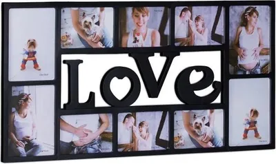 Obrázek produktu pro Kolážový rám LOVE na 10 fotografií