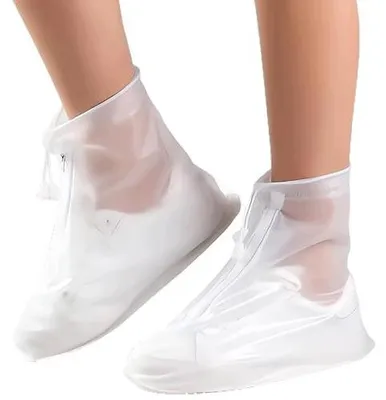 Zdjęcie produktu dla Ochraniacze na buty wodoodporne przezroczyste z zamkiem dla dorosłych