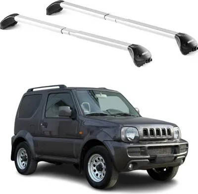 Produktbild von Dachträger Grundtäger für Suzuki Jimny mk3 1998-2018 5 tür 100kg Alu Grau 2x ABE
