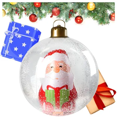 Produktbild von Aufblasbare Weihnachtskugel, dekorative Weihnachtskugel, 60 cm