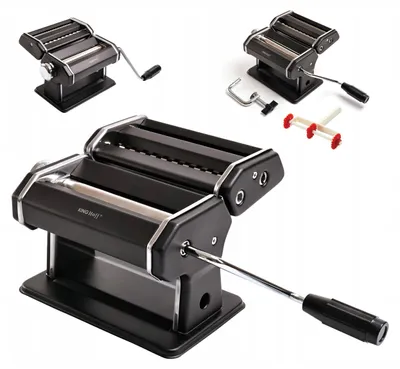 Zdjęcie produktu dla Maszynka do makaronu 150 mm 2 ostrza stalowa do wałkowania krojenia