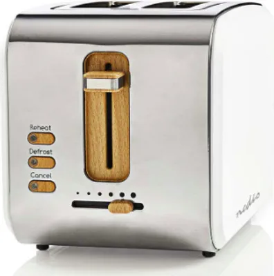 Produktbild von Nedis, Toaster mit 6 Bräunungsstufen 900W, Weiß