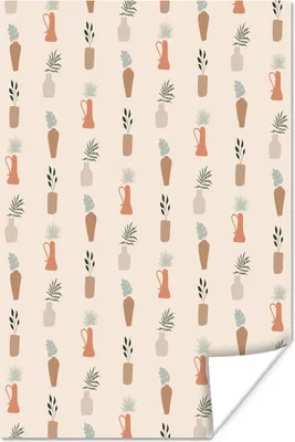 Produktbild von MuchoWow® Poster Hintergrund - Pastell - Braun 60x90 cm - Wanddekoration
