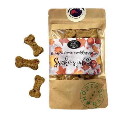Obrázek produktu pro Srnka s jablky - pečené sušenky pro psy