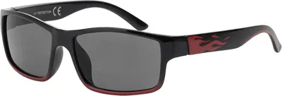 Produktbild von Jungen Mädchen Kinder Sonnen Brille Designer Modern mit Flammen Motiv 30555 Schwarz