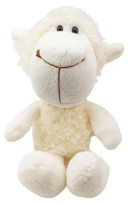Produktbild von Lean Plüsch Maskottchen Huggable Schaf Mit Saugnapf Weiß 23 X 12 Cm