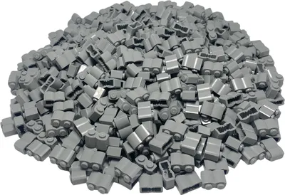Immagine prodotto di 50 pezzi pietre di palizzata 1x2, grigio chiaro