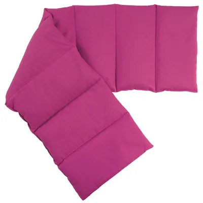 Produktbild von Leinsamenkissen 75x20cm groß 8-Kammer, pink - Wärmekissen, Körnerkissen