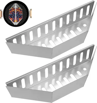 Productafbeelding van Grillmand 38,5 cm, set van 2, roestvrij staal, voor barbecue