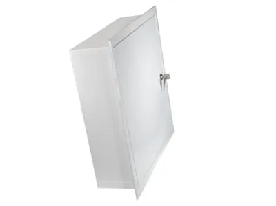 Obrázek produktu pro Kovový rozváděč montážní skříň pod omítku 400x400x120mm OMP-4, lesklá bílá
