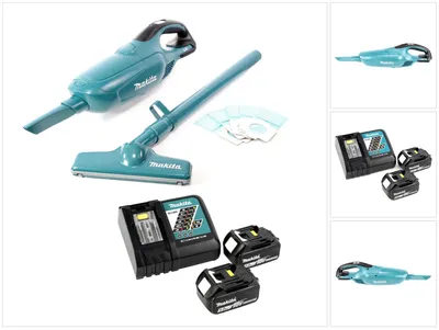 Produktbild von Makita DCL 182 RT Akku Staubsauger 18 V + 2x Akku 5,0 Ah + Ladegerät