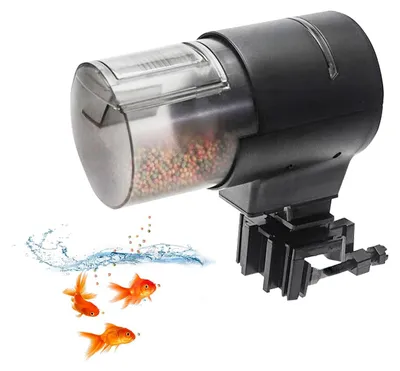 Aquarium-Futterautomat, 3 Zeitintervalle, 210 ml, schwarz