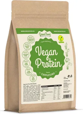 Produktbild von GreenFood Nutrition Veganes Eiweiß 750 g, Cappuccino