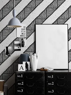 Produktbild von Coloray Fototapete 152x104 cm Latextapete Magicstick - Bw ethnisch minimalistisch.